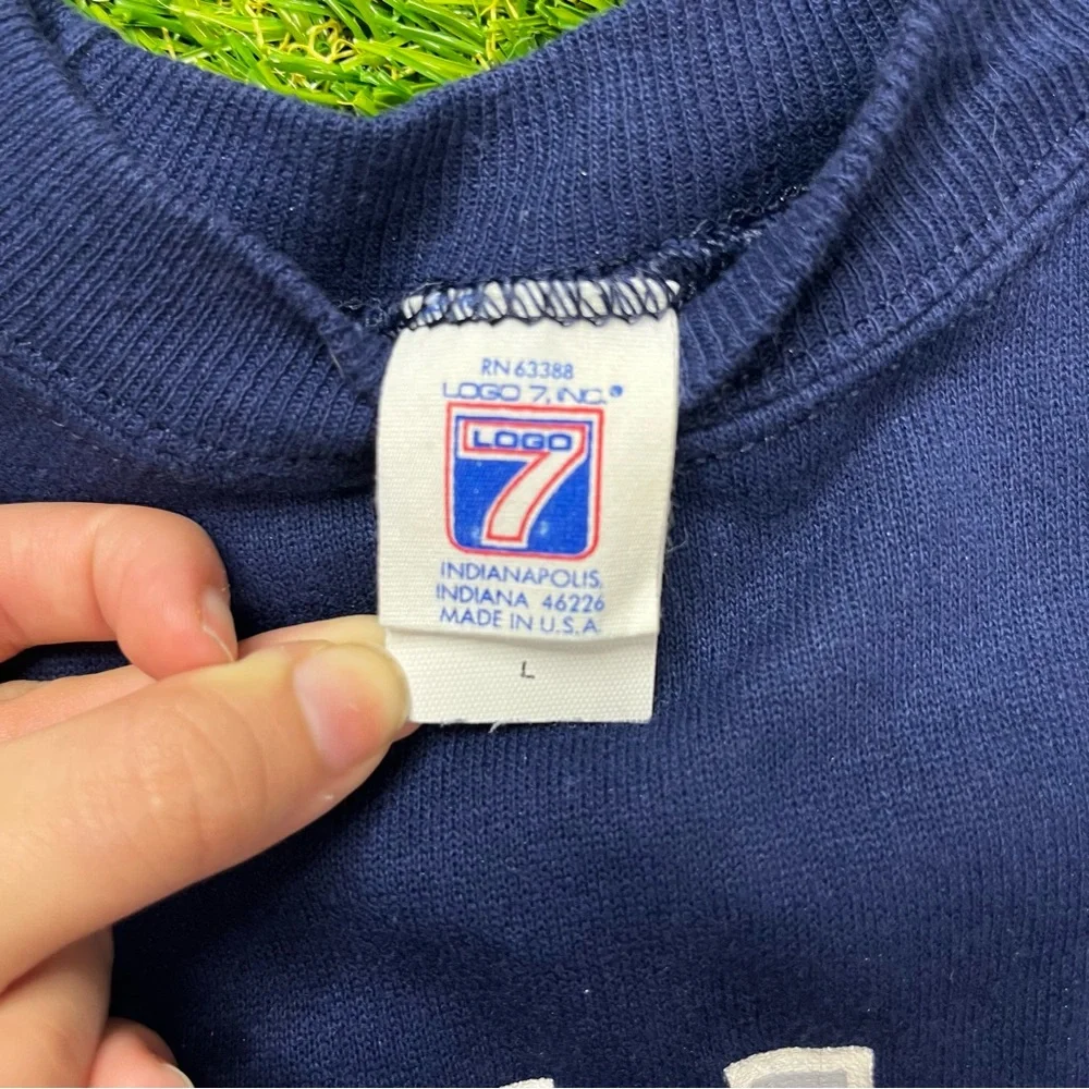 Vintage 80's‎ MADE IN USA logo 7 inc Dallas Cowboys Crewneck Sweatshirt large